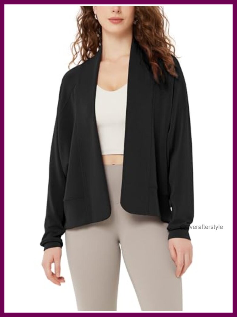 Modal Soft Open Front Long Sleeve Cardigan Relaxed Draped Layering Wrap